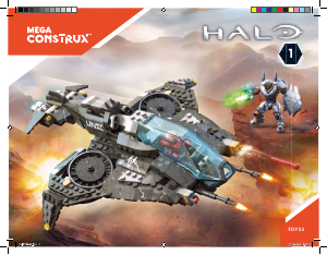 Handleiding Mega Construx set FDY53 Halo Warzone wasp strike