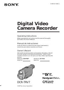 Bruksanvisning Sony DCR-TRV720E Videokamera