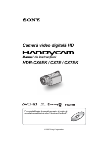 Manual Sony HDR-CX7E Cameră video