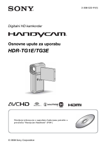 Priručnik Sony HDR-TG1E Videokamera