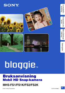 Bruksanvisning Sony MHS-FS1 Videokamera