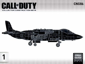 Handleiding Mega Bloks set CNG86 Call of Duty Strike fighter