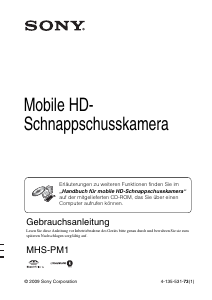 Bedienungsanleitung Sony MHS-PM1 Camcorder