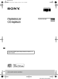 Használati útmutató Sony CDX-G2001UI Autórádió
