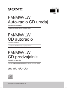 Priručnik Sony CDX-GT270MP Radioprijamnik za automobil