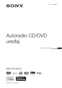 Priručnik Sony MEX-DV1600U Radioprijamnik za automobil