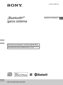 Vadovas Sony MEX-N4100BT Automobilio radijo imtuvas