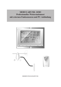 Bedienungsanleitung Mebus 10383 Wetterstation