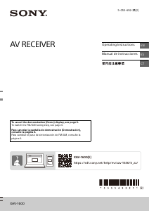 Manual de uso Sony XAV-1600 Radio para coche