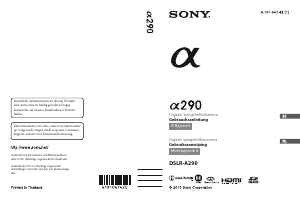 Bedienungsanleitung Sony Alpha DSLR-A290Y Digitalkamera
