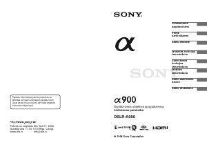 Rokasgrāmata Sony Alpha DSLR-A900 Digitālā kamera