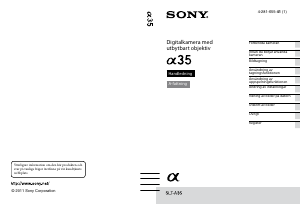 Bruksanvisning Sony Alpha SLT-A35 Digitalkamera