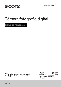 Manual de uso Sony Cyber-shot DSC-RX1 Cámara digital