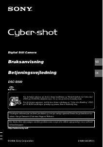Brugsanvisning Sony Cyber-shot DSC-S500 Digitalkamera