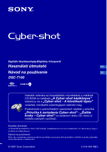 Návod Sony Cyber-shot DSC-T100 Digitálna kamera