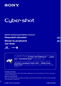 Használati útmutató Sony Cyber-shot DSC-W200 Digitális fényképezőgép