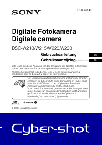 Bedienungsanleitung Sony Cyber-shot DSC-W230 Digitalkamera