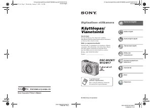 Käyttöohje Sony Cyber-shot DSC-W7 Digitaalikamera
