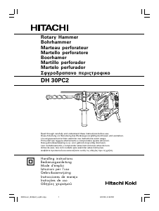 Manual de uso Hitachi DH 30PC2 Martillo perforador