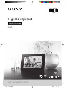Használati útmutató Sony DPF-C700 Digitális fényképkeret