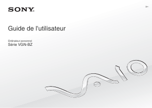 Mode d’emploi Sony Vaio VGN-BZ31VT Ordinateur portable