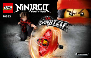 Manual Lego set 70633 Ninjago Kai - Maestru Spinjitzu