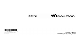 Manual Sony NWD-B103F Walkman Mp3 player