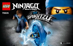 Manual Lego set 70635 Ninjago Jay - Mestre de Spinjitzu