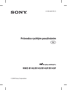 Manuál Sony NWZ-B142 Walkman Přehrávač MP3