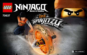 Manuale Lego set 70637 Ninjago Cole - Maestro di Spinjitzu