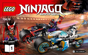 Kullanım kılavuzu Lego set 70639 Ninjago Yılan Jaguarın Sokak Yarışı