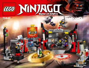 Bedienungsanleitung Lego set 70640 Ninjago Haupquartier der motorradfahrer