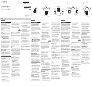 Manual Sony SA-CS9 Subwoofer