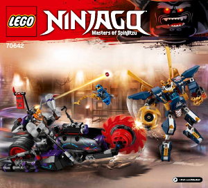 Mode d’emploi Lego set 70642 Ninjago Killow contre le Samouraï X
