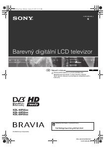 Manuál Sony Bravia KDL-26P2530 LCD televize
