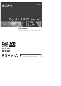 Priručnik Sony Bravia KDL-26U2000 LCD televizor