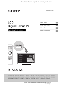 Manual Sony Bravia KDL-32CX523 LCD Television