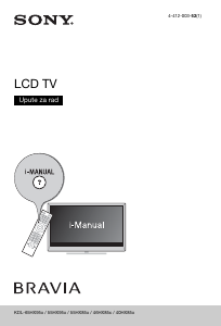 Priručnik Sony Bravia KDL-40HX853 LCD televizor