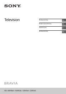 Bruksanvisning Sony Bravia KDL-40R455B LCD TV