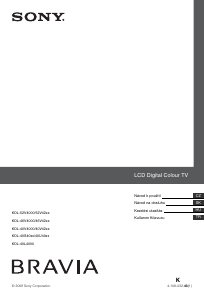 Návod Sony Bravia KDL-40V4210 LCD televízor