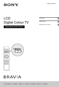 Manual Sony Bravia KDL-46NX713 LCD Television
