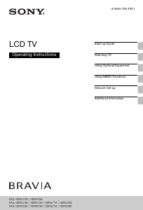 Manual Sony Bravia KDL-46R473A LCD Television