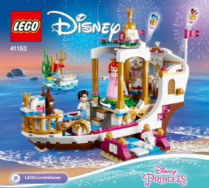 Brugsanvisning Lego set 41153 Disney Princess Ariels royale festbåd