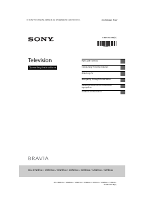 Manual Sony Bravia KDL-49WE660 LCD Television