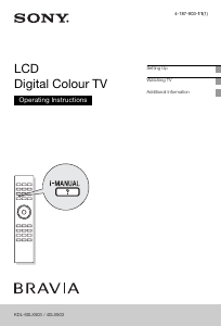 Manual Sony Bravia KDL-60LX903 LCD Television