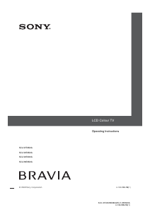 Manual Sony Bravia KLV-32S550A LCD Television