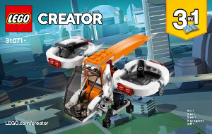 Használati útmutató Lego set 31071 Creator Felfedező drón