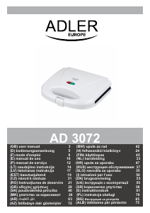 Manual Adler AD 3072 Grătar electric