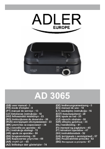 Посібник Adler AD 3065 Контактний гриль