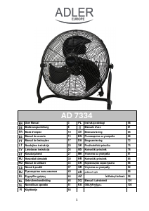 Használati útmutató Adler AD 7334 Ventilátor
